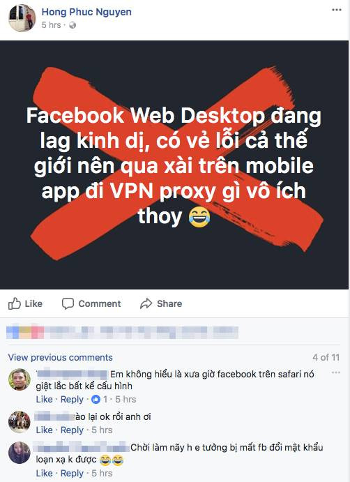 facebook tiep tuc gap su co tai viet nam va toan the gioi