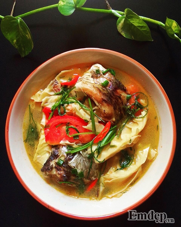 mon canh ca chep nau mang chua cho ngay mat troi