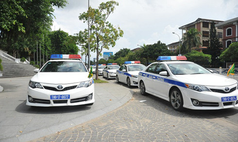 dan xe khung cua canh sat giao thong viet nam phuc vu apec