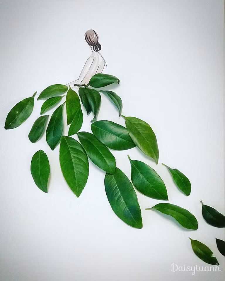 Độc đáo những bộ váy dạ hội lộng lẫy làm từ rau củ đơn giản trong bếp