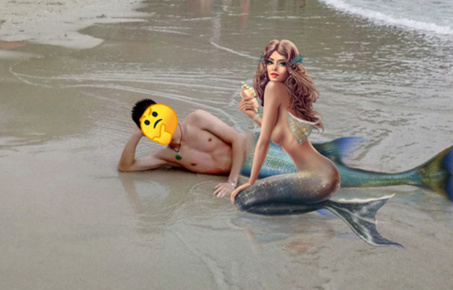 Chàng trai “khóc thét” khi mang ảnh đi biển lên mạng nhờ photoshop