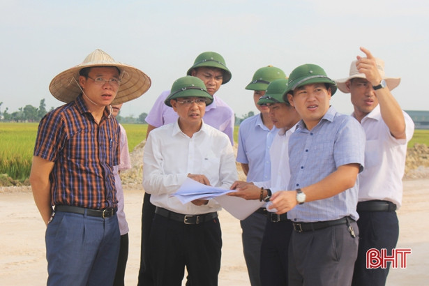 Nỗ lực hoàn thiện dự án hạ tầng khu dân cư thôn Bắc Thượng vào tháng 8/2020
