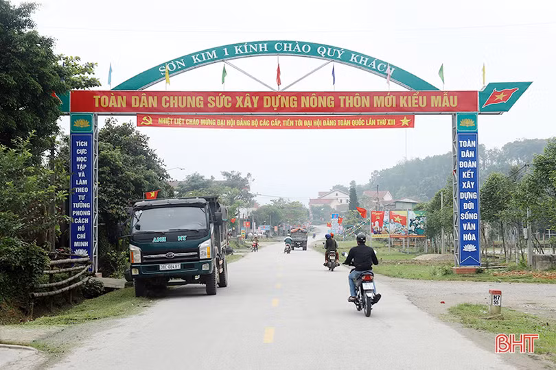 Xã biên giới đầu tiên trong cả nước ở Hà Tĩnh hướng đích nông thôn mới kiểu mẫu