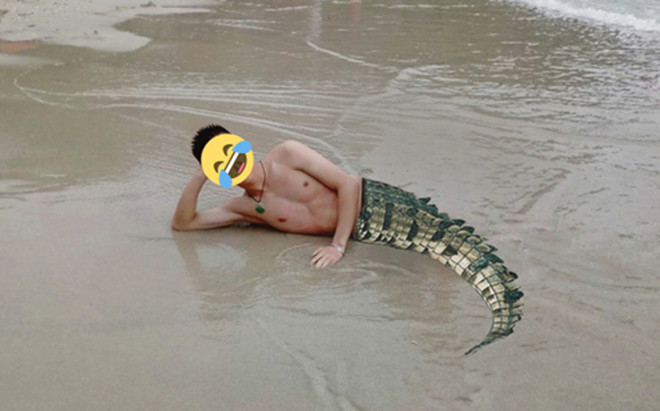 Chàng trai “khóc thét” khi mang ảnh đi biển lên mạng nhờ photoshop