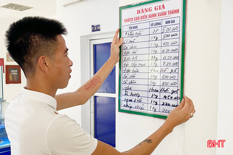 Các nhà hàng thực hiện việc niêm yết giá hàng hóa, dịch vụ, tạo sự an tâm, thoải mái cho khách hàng. 58feb7b1aad80b8652c9.jpg