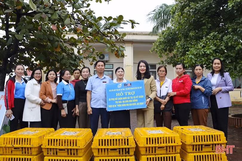 Trao gần 200 triệu đồng hỗ trợ mô hình sinh kế cho hội viên phụ nữ