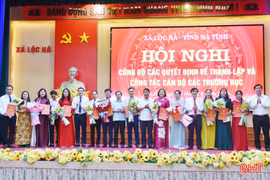  Các địa phương ở Hà Tĩnh công bố sắp xếp trường học, bổ nhiệm cán bộ quản lý