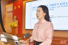Tập huấn nghiệp vụ giảm nghèo cho khoảng 120 cán bộ ở Lộc Hà