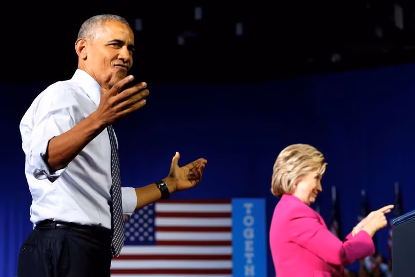 nhung khoanh khac tong thong obama van dong tranh cu cung ba hillary clinton