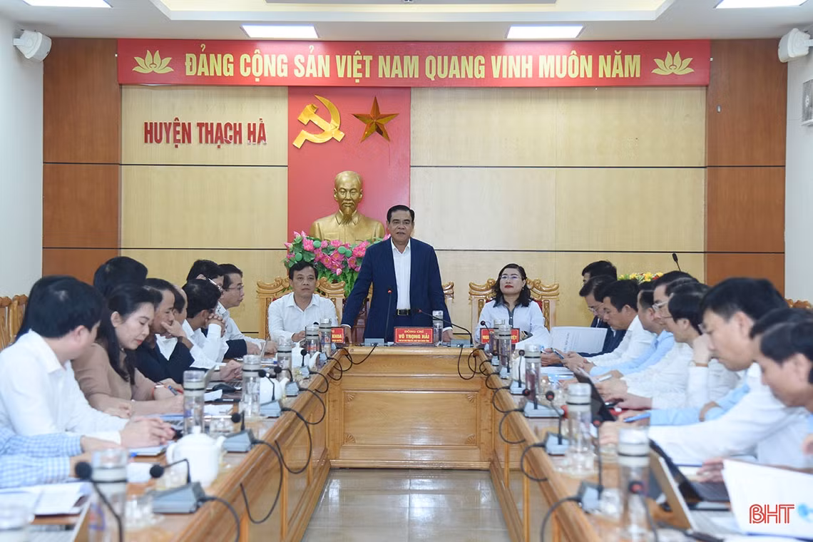 Thạch Hà cần phát huy tiềm năng, lợi thế, tạo bước đột phá trong phát triển KT-XH