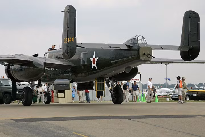 may bay nem bom b25 cua hai quan my mot thoi tung hoanh