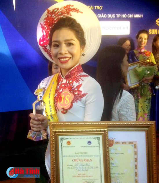 giao vien ha tinh gianh giai nhi co giao tai nang duyen dang toan quoc