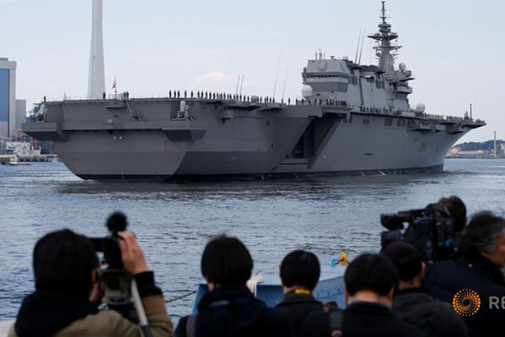 can canh tau san bay truc thang kaga ma nhat vua dua vao hoat dong