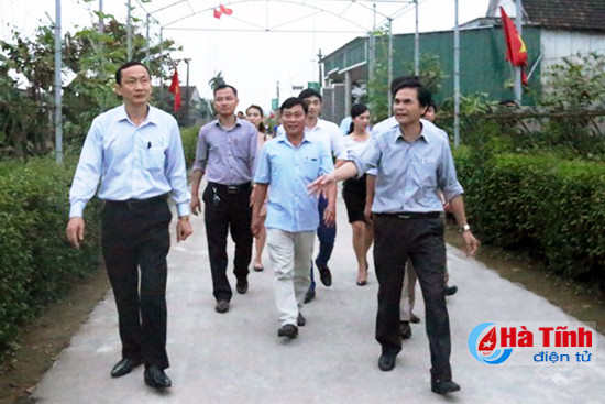 nhieu khu dan cu kieu mau ha tinh san sang don dai bieu hoi nghi ntm toan quoc den tham quan