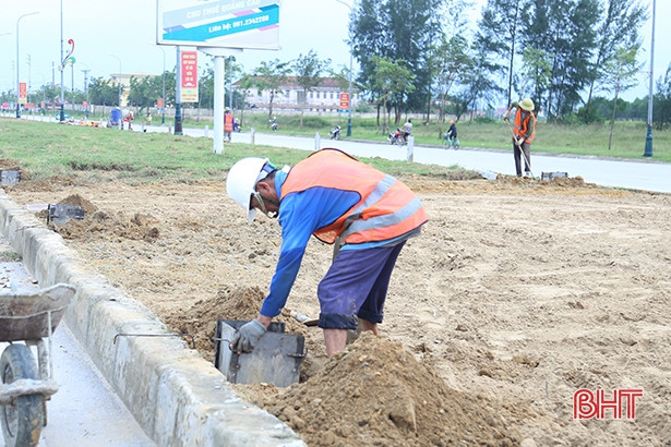 Lộc Hà đầu tư gần 11 tỷ đồng chỉnh trang đô thị khu vực trung tâm huyện