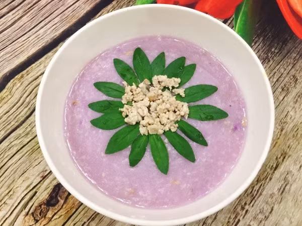 Trời lạnh nấu canh khoai mỡ thịt băm ấm bụng cho cả nhà