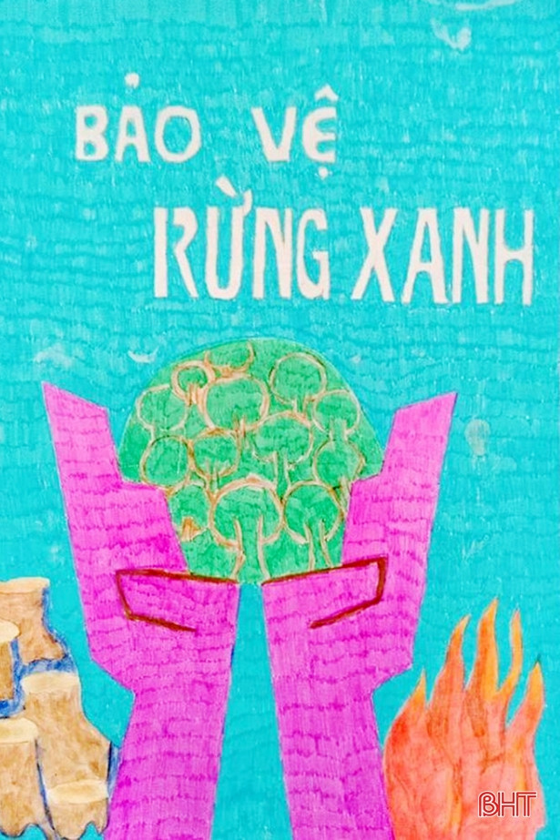 Những thông điệp bảo vệ môi trường qua nét vẽ của thiếu nhi Hà Tĩnh