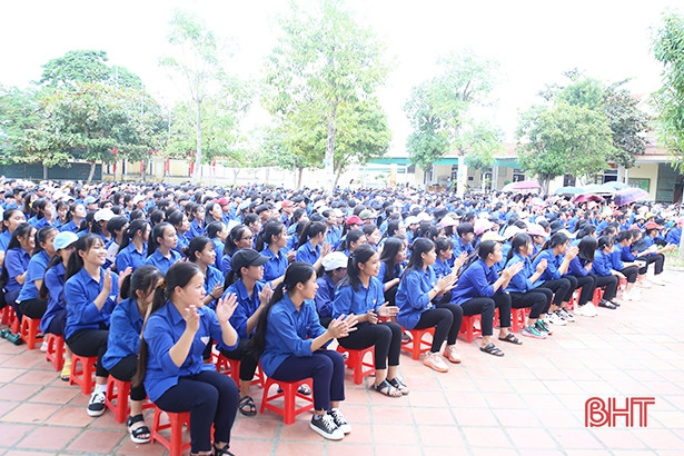 Học sinh Lộc Hà nói không với bạo lực học đường
