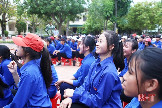 Học sinh Lộc Hà nói không với bạo lực học đường