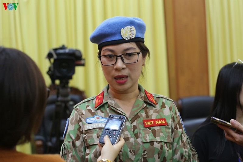 gặp nữ sĩ quan việt nam trước giờ sang nam sudan làm nhiệm vụ hình 2 Những “bóng hồng” của Việt Nam tham gia gìn giữ hòa bình thế giới