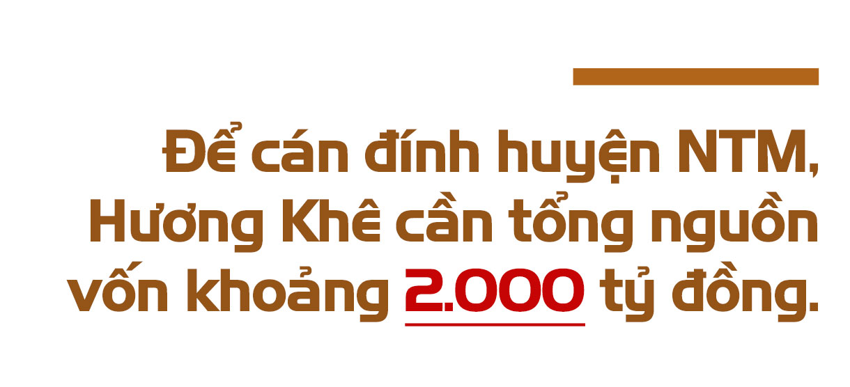 Hương Khê phát huy nội lực, thu hút ngoại lực, sớm về đích nông thôn mới (Bài 1): Cần khoảng 2.000 tỷ đồng xây dựng huyện nông thôn mới