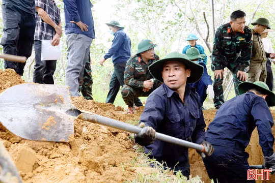 Theo nguồn tin, tổ chức tìm kiếm hài cốt liệt sĩ ở Hương Bình, Phúc Trạch