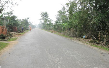 QL 8B đoạn qua thôn 6 Xuân Lĩnh vẫn phong quanh sạch đẹp