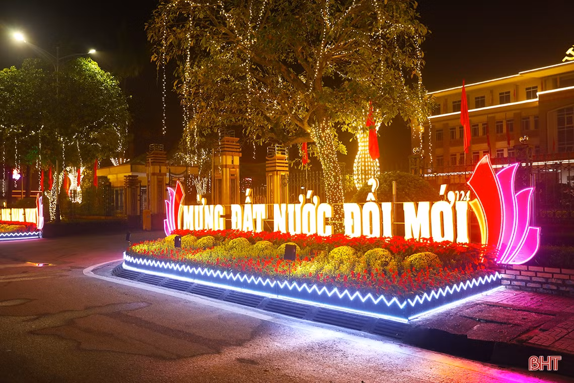 Đô thị phía Nam Hà Tĩnh lung linh chào xuân mới