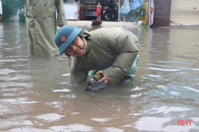 Thành phố Hà Tĩnh vận hành hệ thống tiêu thoát, chống úng cho khu vực nội thành