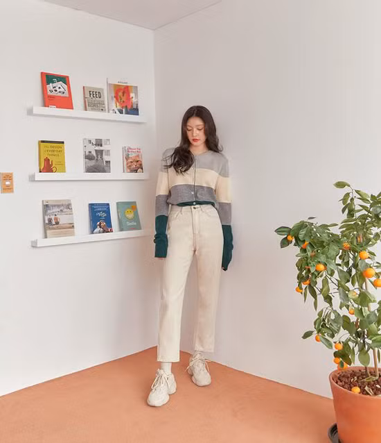 Phối áo dệt kim đi làm hoàn hảo cho phái đẹp