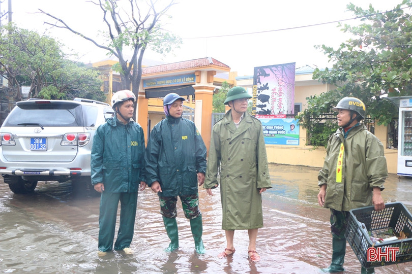 Thành phố Hà Tĩnh vận hành hệ thống tiêu thoát, chống úng cho khu vực nội thành