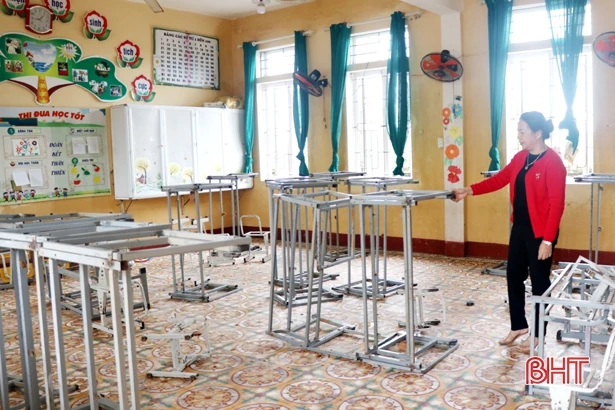 Nhiều trường học ở Hà Tĩnh thiếu cơ sở vật chất sau lũ