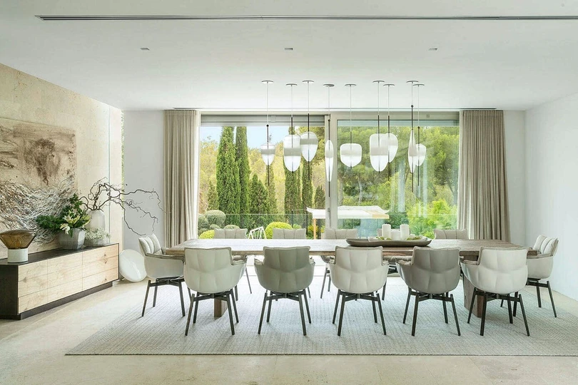 Những mẫu phòng ăn “mát mắt” nhờ sự sáng tạo với màu xanh