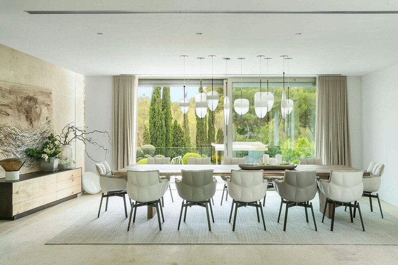 Những mẫu phòng ăn “mát mắt” nhờ sự sáng tạo với màu xanh