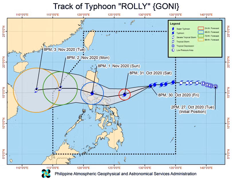 Philippines căng mình chuẩn bị đón bão mạnh nhất thế giới Goni