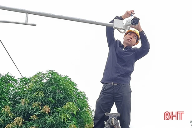 Xã đầu tiên ở huyện biên giới Hà Tĩnh lắp “mắt thần” giám sát an ninh