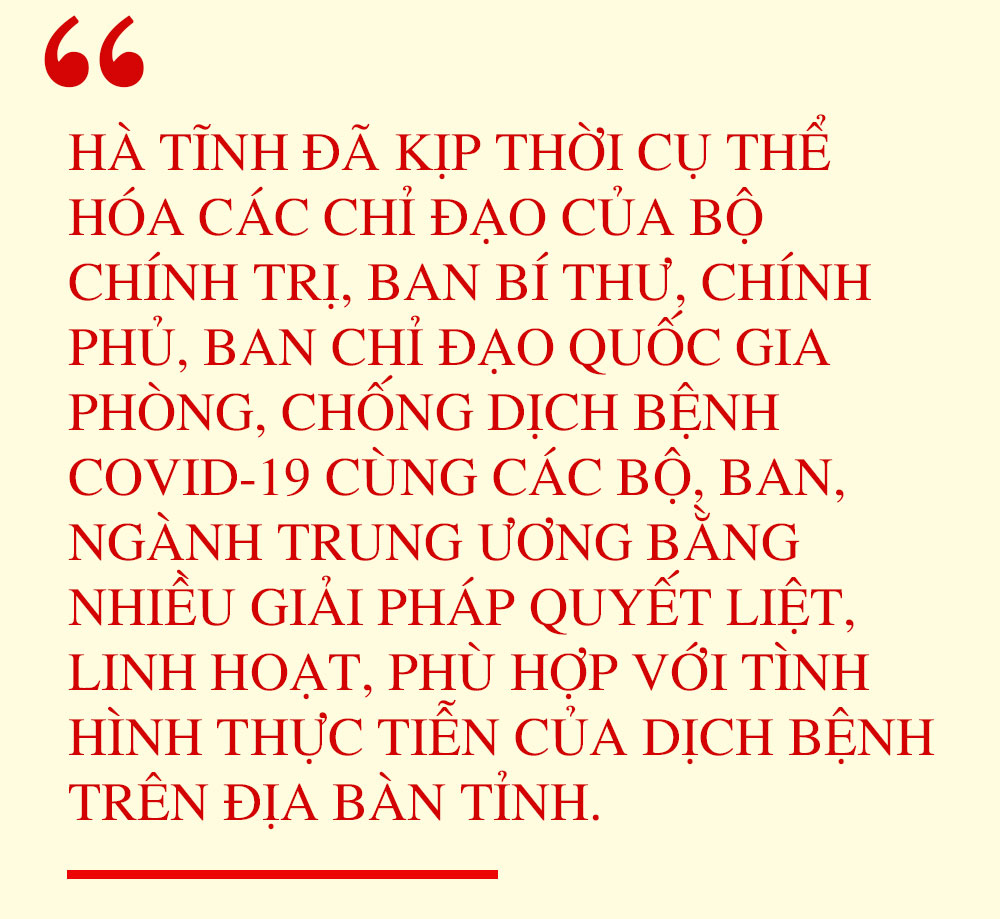 Trách nhiệm, quyết liệt, nhân văn, Hà Tĩnh kiểm soát tốt dịch COVID-19 và đẩy mạnh phát triển kinh tế - xã hội