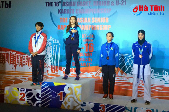 vdv ha tinh gianh hcd ngay dau giai vo dich karate chau a