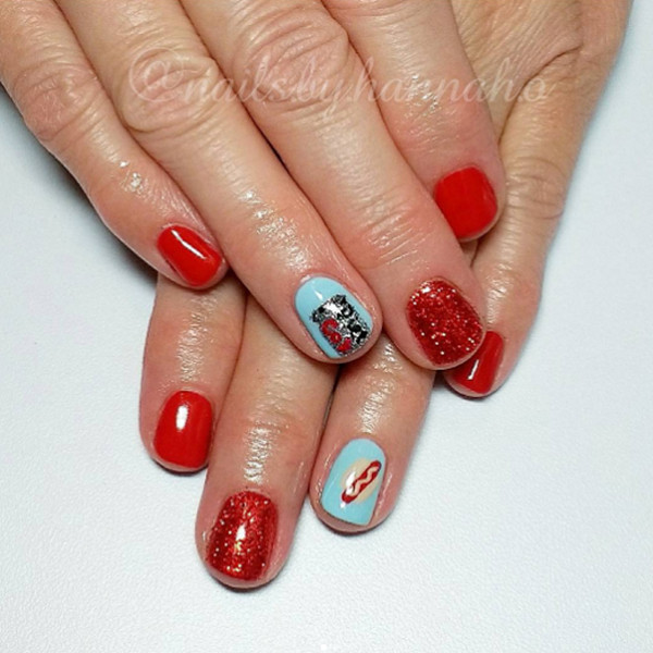 12 mau mong mang ca mua he thu be lai tren nhung ngon tay xinh