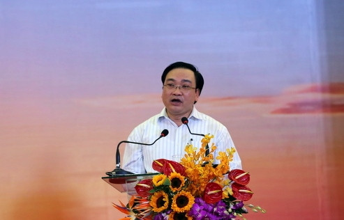 Phó Thủ tướng Hoàng Trung Hải phát biểu tại buổi lễ. Ảnh: VGP/Nguyên Linh