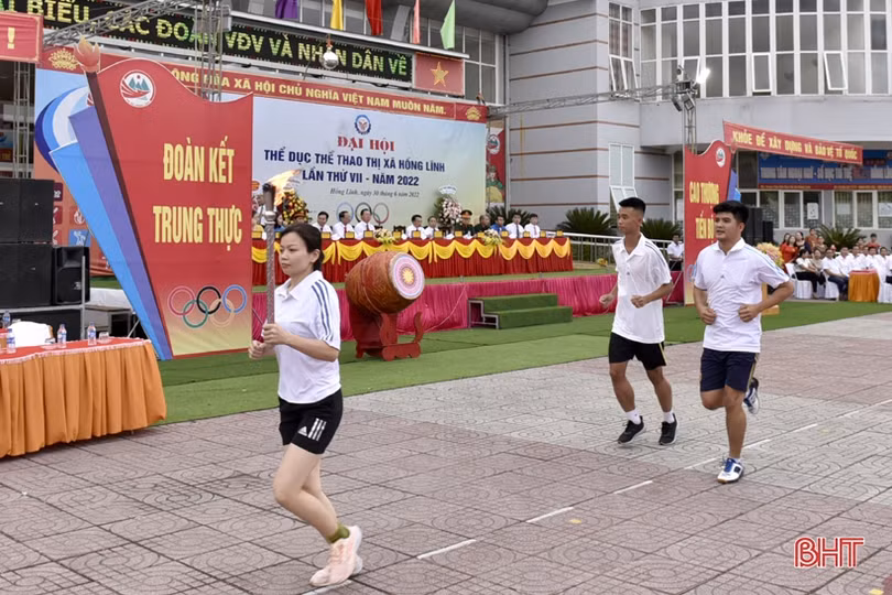 Gần 1.000 vận động viên tranh tài tại Đại hội TDTT thị xã Hồng Lĩnh lần thứ VII