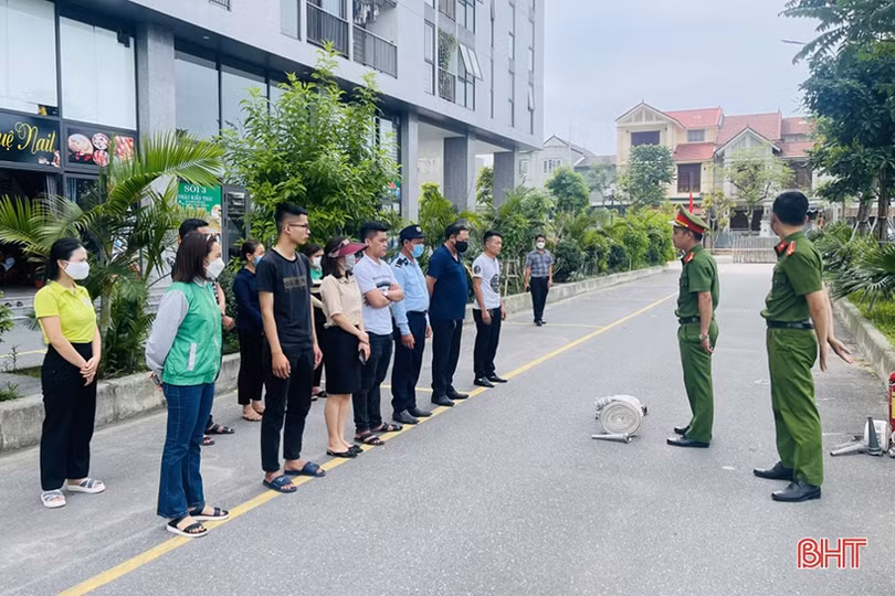 Các chung cư ở Hà Tĩnh đảm bảo an toàn phòng cháy mùa nắng nóng