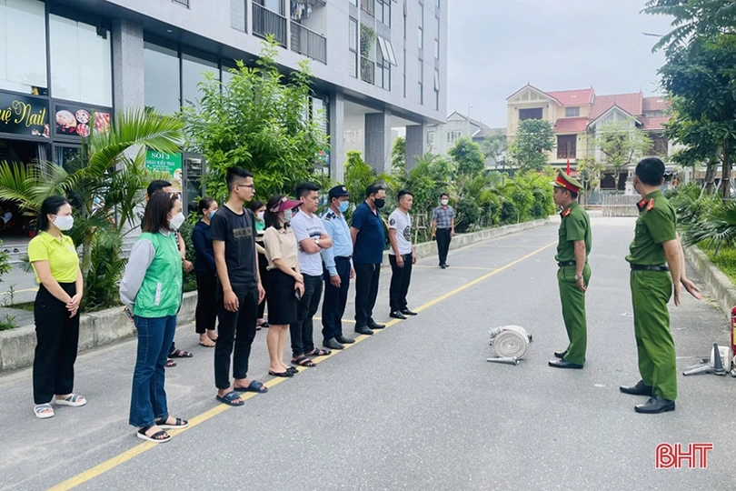 Các chung cư ở Hà Tĩnh đảm bảo an toàn phòng cháy mùa nắng nóng