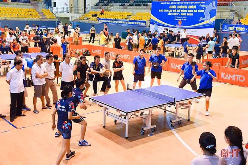 Rèn quân chờ ngày tranh tài Giải Bóng bàn Báo Hà Tĩnh