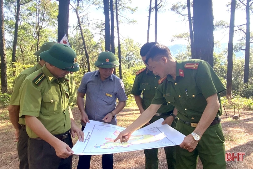 Thị xã Hồng Lĩnh lập các chốt “canh lửa” đường lên núi Hồng