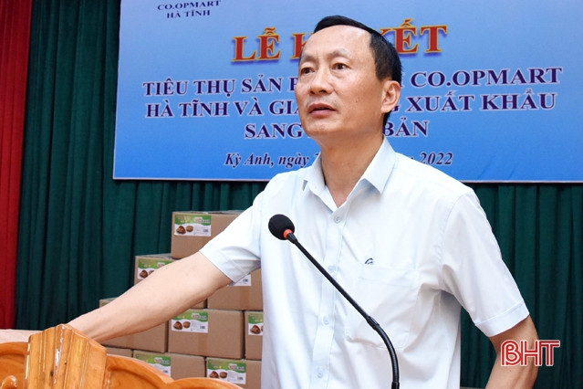 Sản phẩm của HTX Nguyên Lâm có mặt ở Siêu thị Co.opmart Hà Tĩnh