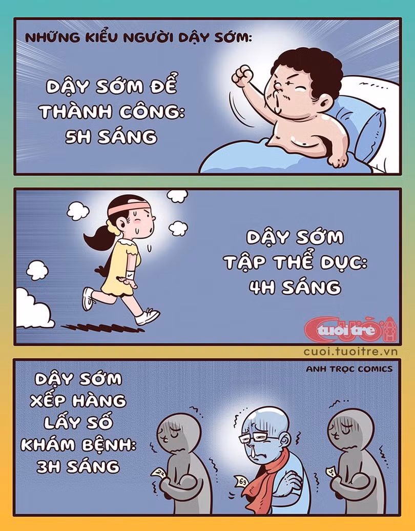 Dậy sớm để thành công hay khỏe mạnh?