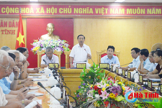 gap mat nguyen lanh dao tinh ha tinh qua cac thoi ky