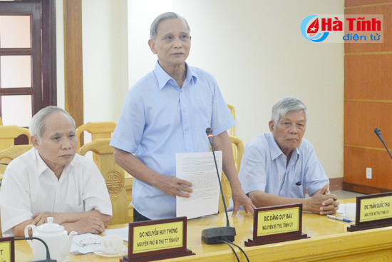 gap mat nguyen lanh dao tinh ha tinh qua cac thoi ky