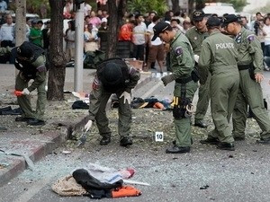 Hiện trường một vụ đánh bom tại Thái Lan. Ảnh minh họa. (Ảnh: Getty)